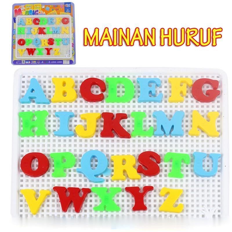 FU 1109 - Mainan Edukasi Belajar Huruf Abjad Mozaik Puzzle Mosaik Alphabeth FU1109