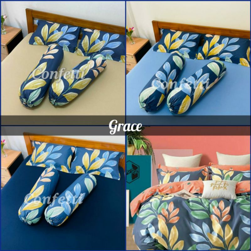 Seprei Kaos Katun Confetti