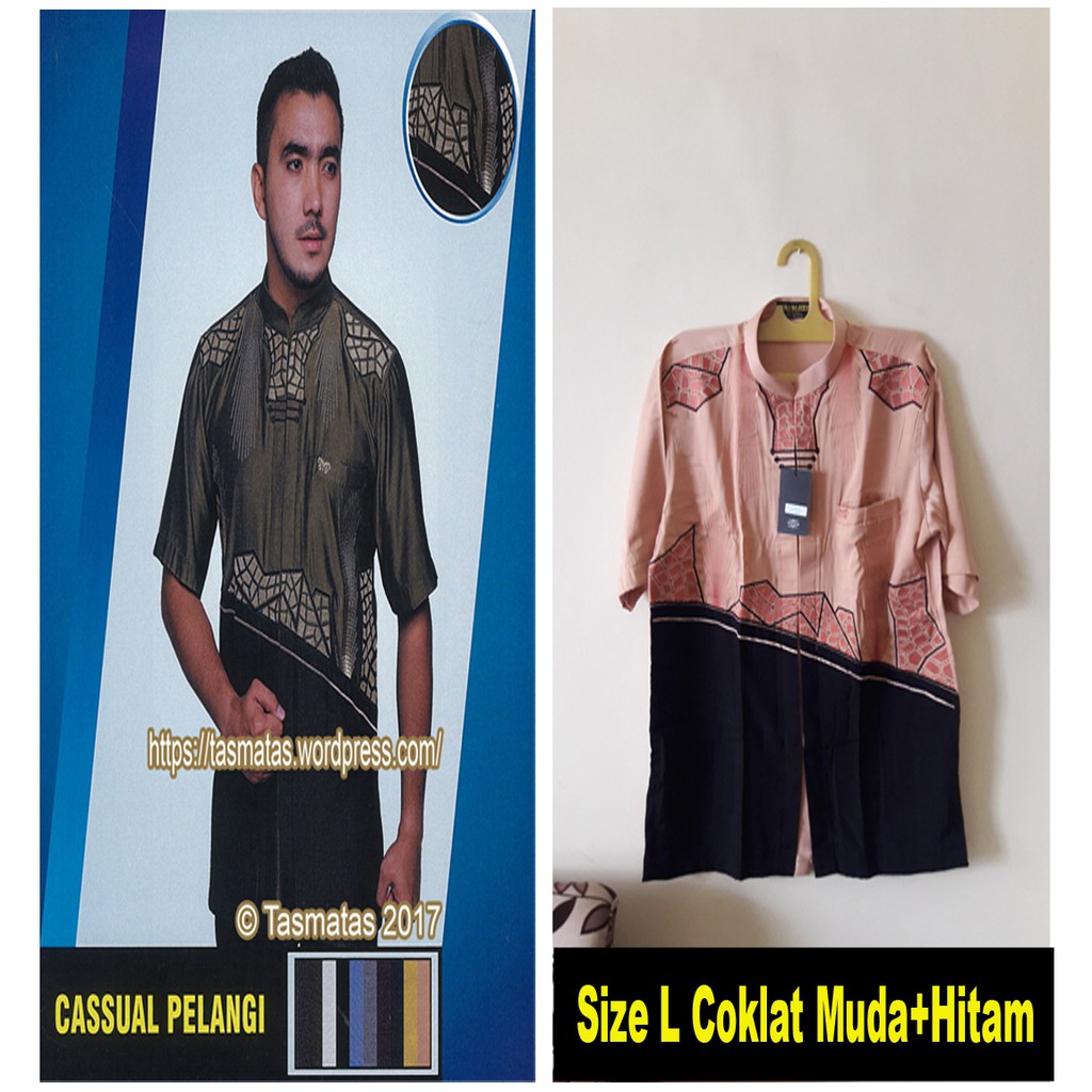 Baju Koko Premium Tasmatas - Model Cassual Pelangi