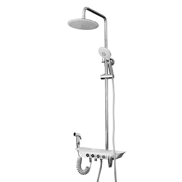 AER Mixer Shower Set Complete Kran Panas/Dingin MCS-1