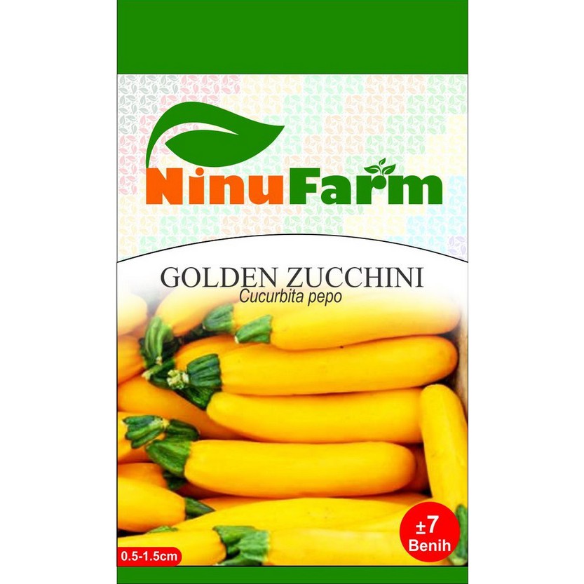 BIBIT GOLDEN ZUCCHINI / ZUCCHINI KUNING / ZUCCHINI EMAS / NINUFARM / KEMASAN ASLI PABRIK