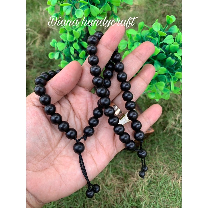 CLW Gelang Galih Kelor hitam serut / Gelang Kayu Hitam Serut