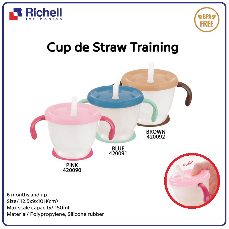 Richell Aqulea Straw Training Mug 150ml