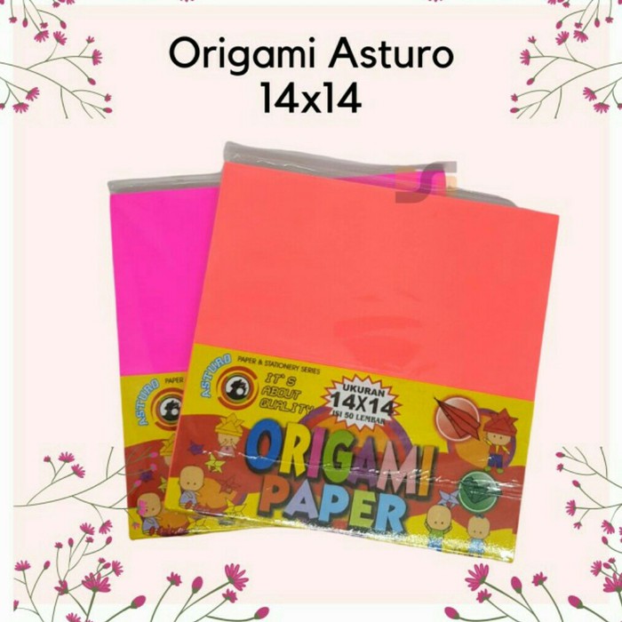 

ORIGAMI PAPER ASTURO14x14/KERTAS LIPAT WARNA