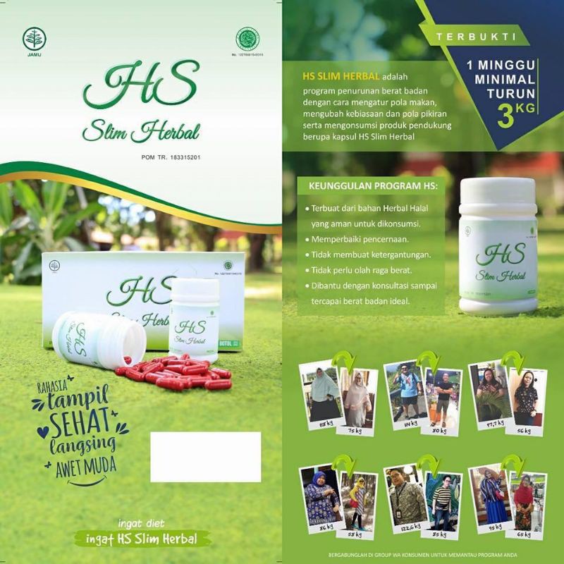 trik sukses diet langsing hs slim herbal