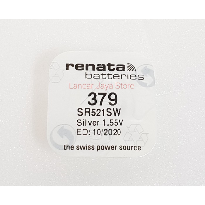 Baterai Renata 379 SR521SW - Original