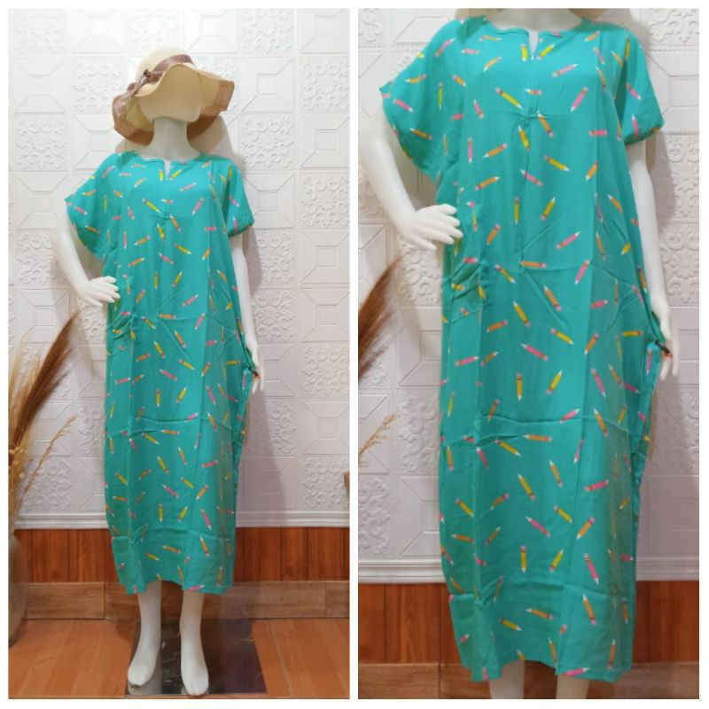 Daster Habel/HISBI Long BUSUI Panjang Semata Kaki Bahan Rayon Premium-Hisbi busui 40