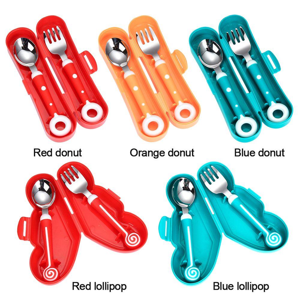 Preva Baby Spoon Fork Baby Gadgets Stainless Steel Set Peralatan Makan Sendok Garpu Set