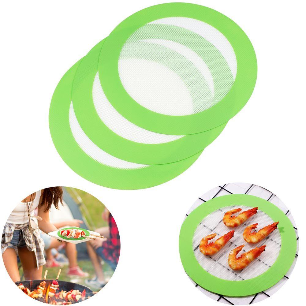 [Elegan] Baking Mat Tahan Panas Untuk Baking Pan Untuk Roti/Tortilla/Pie/Bun Barbecue Oven Tools Reusable Food Grade Non-stick Baking Pad