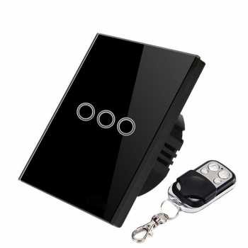 Murah Saklar Lampu Luxury Touch LED with Remote Switch - XJG-DH001