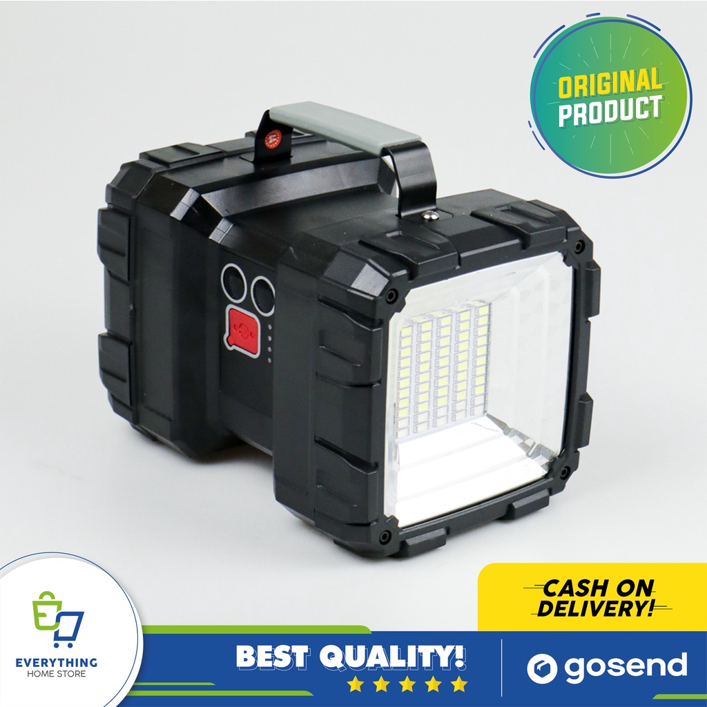 Lampu Sorot Senter LED XHP70 + 45 SMD LED Super Terang USB Charge EHS