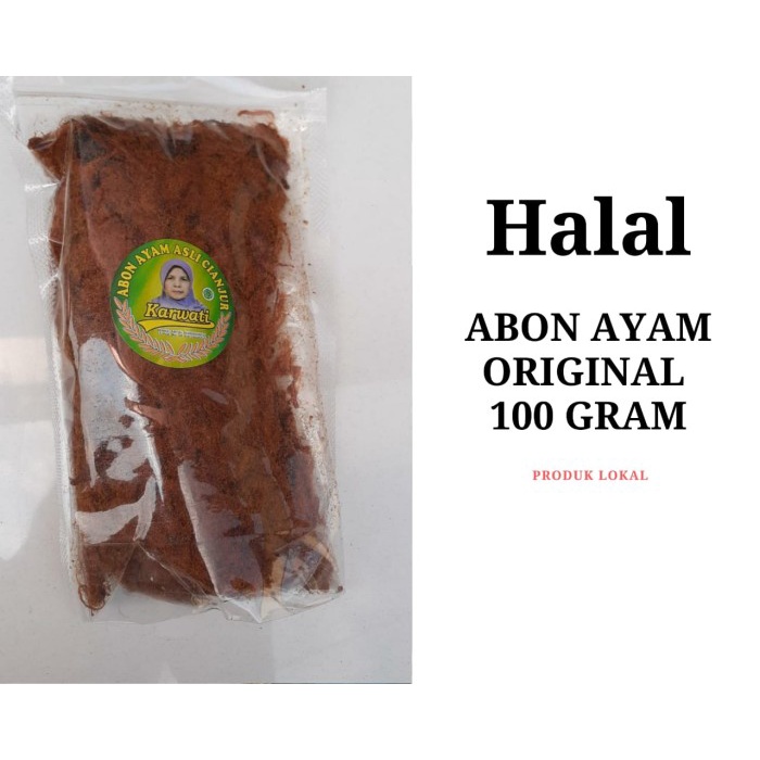 

ABON- ABON AYAM KARWATI 100 GRAM RASA ORIGINAL KEMASAN POUCH -MAKANAN-KERING.