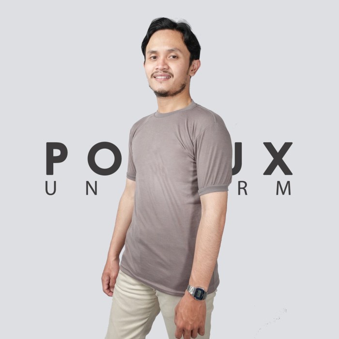 TERMURAH- Kaos satpam security baju satpam baju security baju dalam satpam - Coklat polos, M