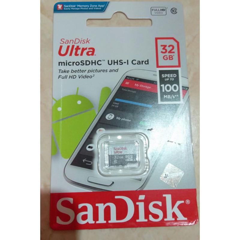 memory card sundisk 32 gb