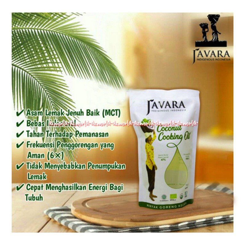 Javara organic Coconut Cooking Oil 900ml Minyak Goreng Kelapa Organik