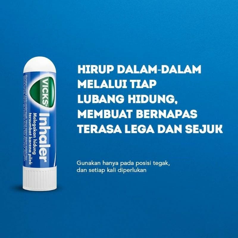 Vicks Inhaler melegakan hidung tersumbat karena pilek