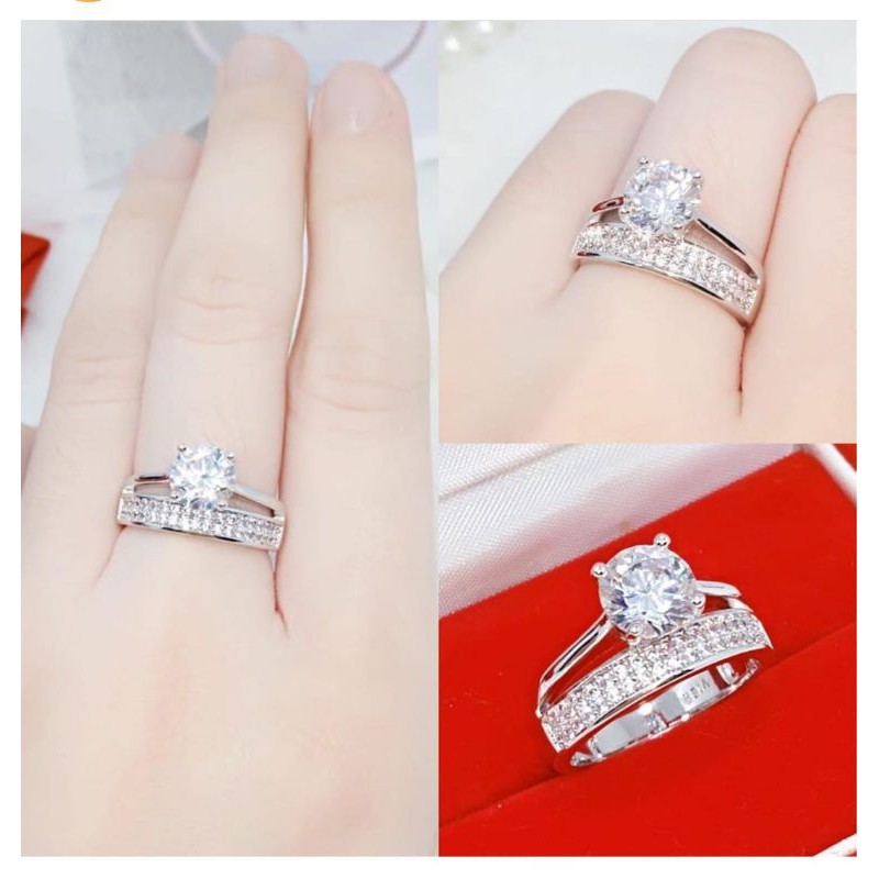 Cincin permata minimalis