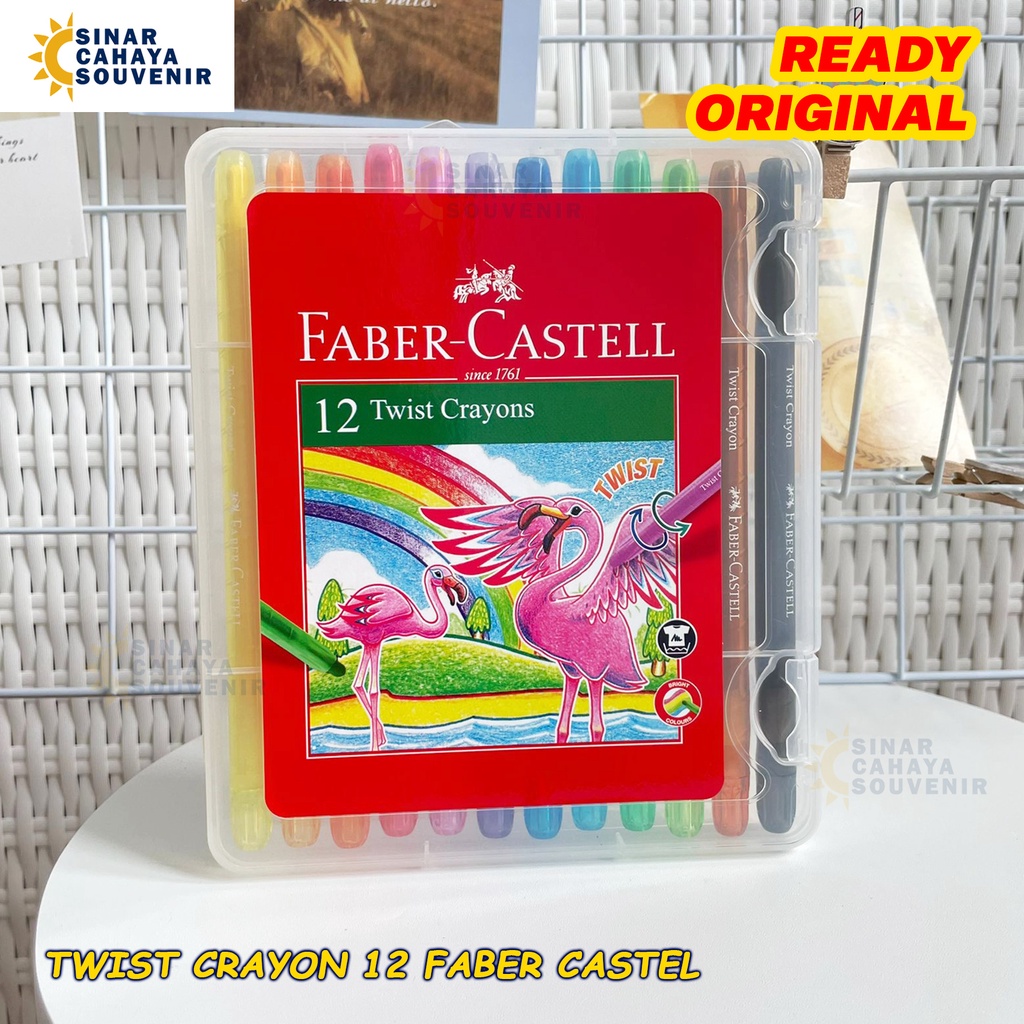 

Crayon Faber Castel 12 Warna | Krayon Twist 12 Color | ATK Mewarnai Menggambar Anak Sekolah Murah