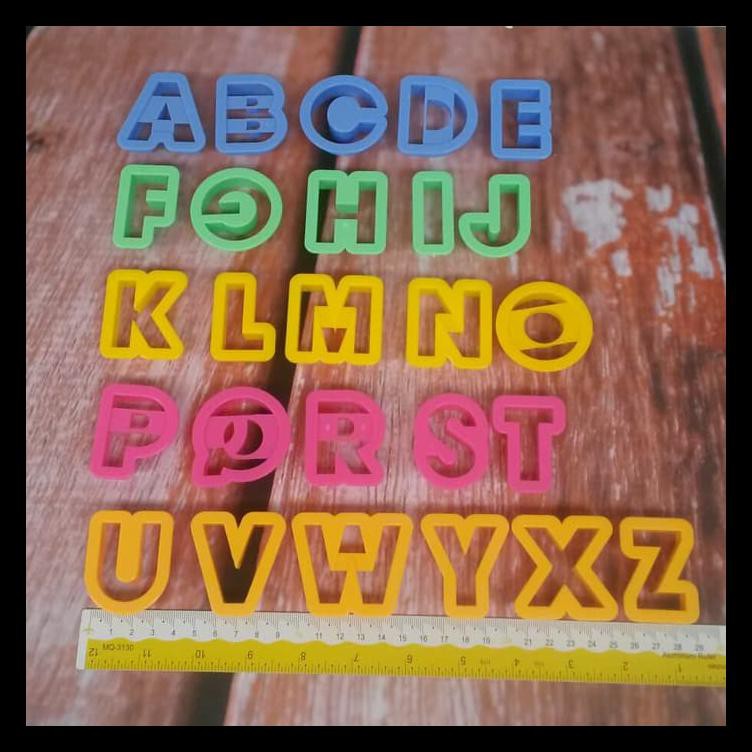 

Cutter Cookies Alphabet Rainbow Bermutu