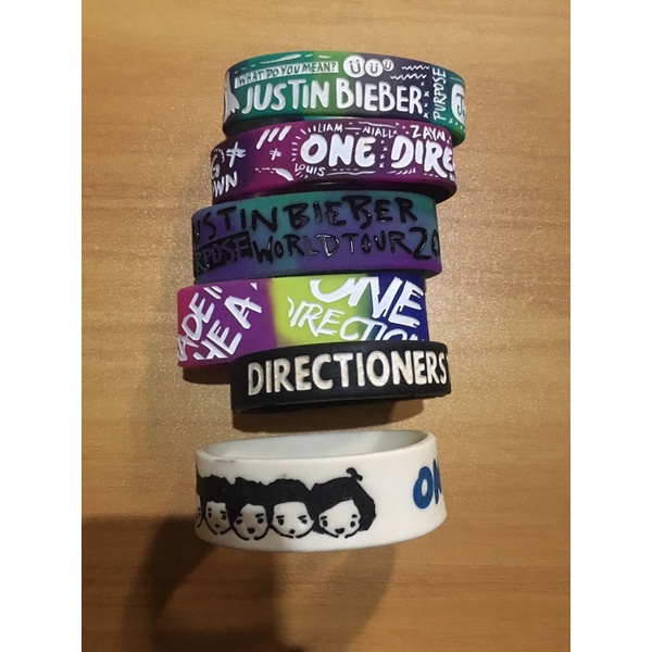 SALE WOOHOOBANDZ WRISTBAND ONE DIRECTION JUSTIN BIEBER
