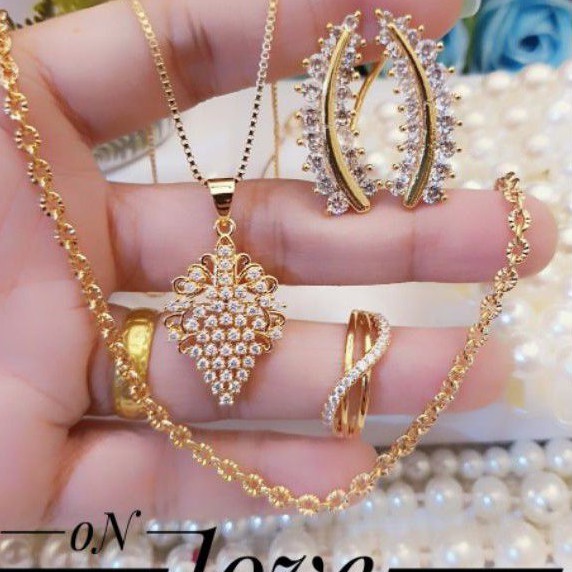 Xuping Set Perhiasan lapis Emas 24k 3006n