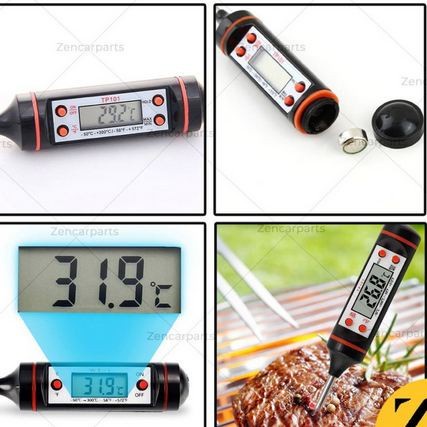 THERMOMETER Digital MASAK Dapur Termometer Masakan Suhu Air Daging bbq