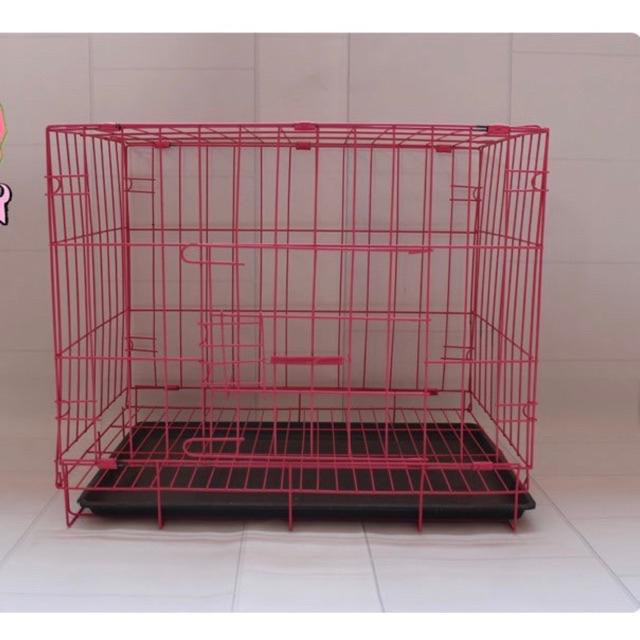 Kandang Lipat Besi Ukuran 50 x 37 x 40 Untuk Anjing dan Kucing