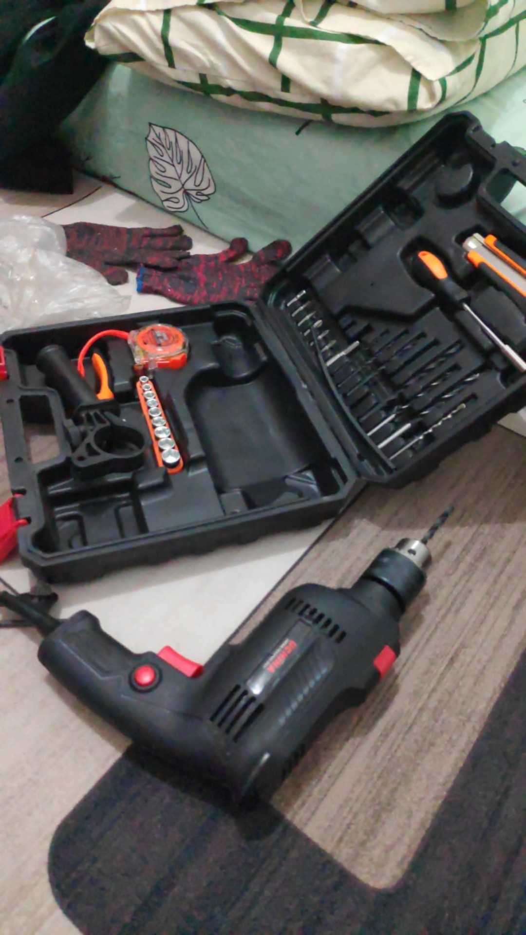 Impact Drill 13mm Fullset Koper Original Uchiha Mesin Bor Besi Beton