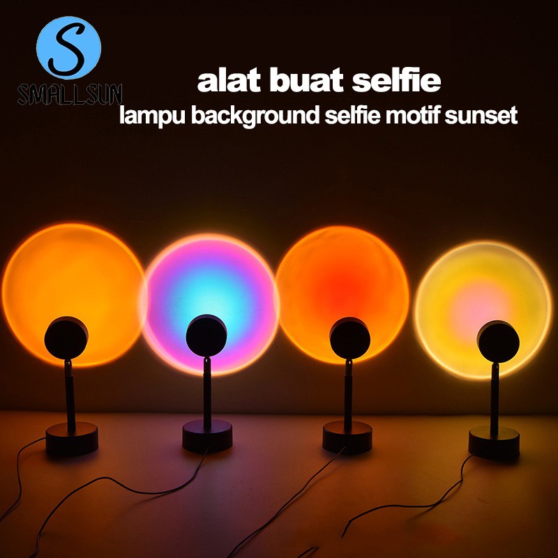 Lampu Sunset Lampu Tidur Proyektor Fill Sunset Night Plus Tripod/ring sunset