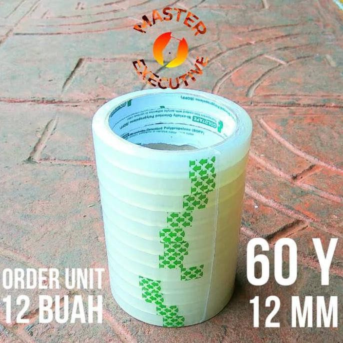 

HOT SALE|BEST SALLER Goldtape Lakban / Solasi / Solatip / OPP 1/2 inch Bening 12 mm x 60 Y