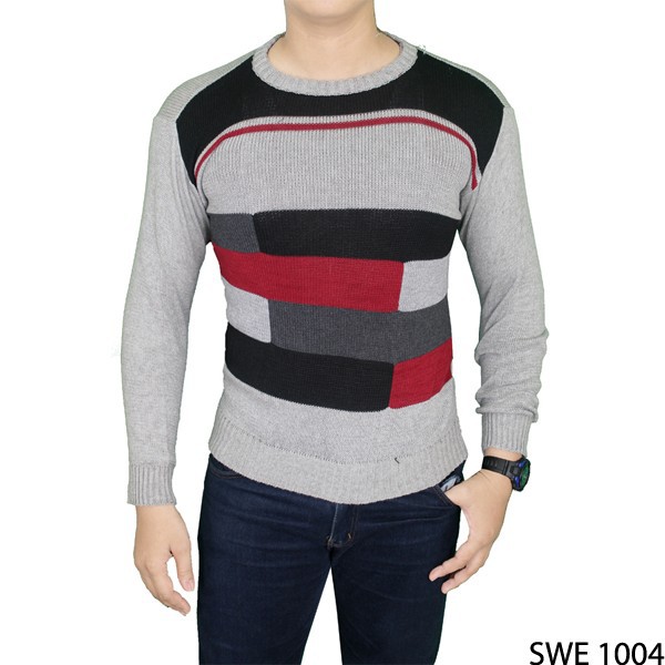 Sweater Keren Modis Pria Rajut Abu – SWE 1004