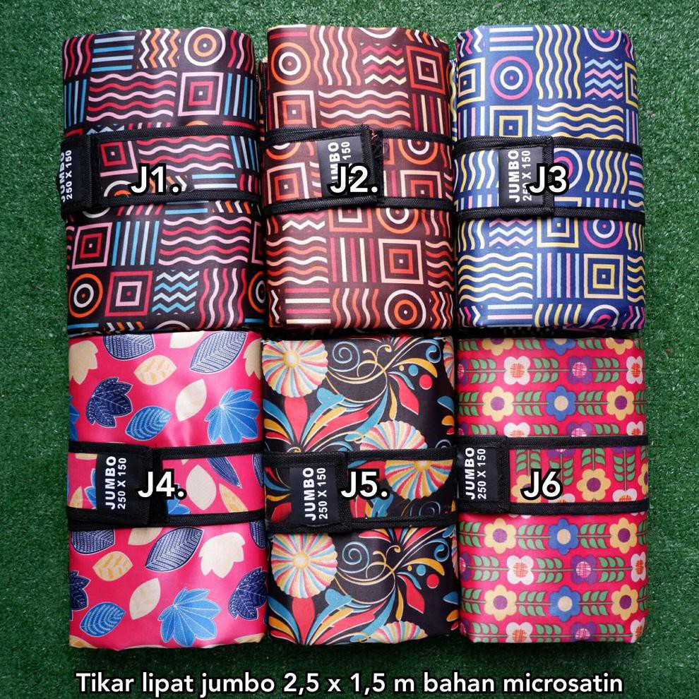 Tikar lipat ukuran jumbo 250 x 150 anti air waterproof microsatin karpet lipat