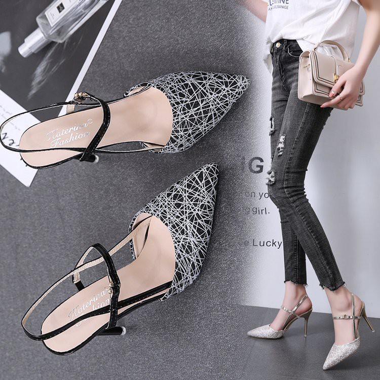 RYS - Buckle Slingback Sepatu Hak Casual/Pesta - Ori Import