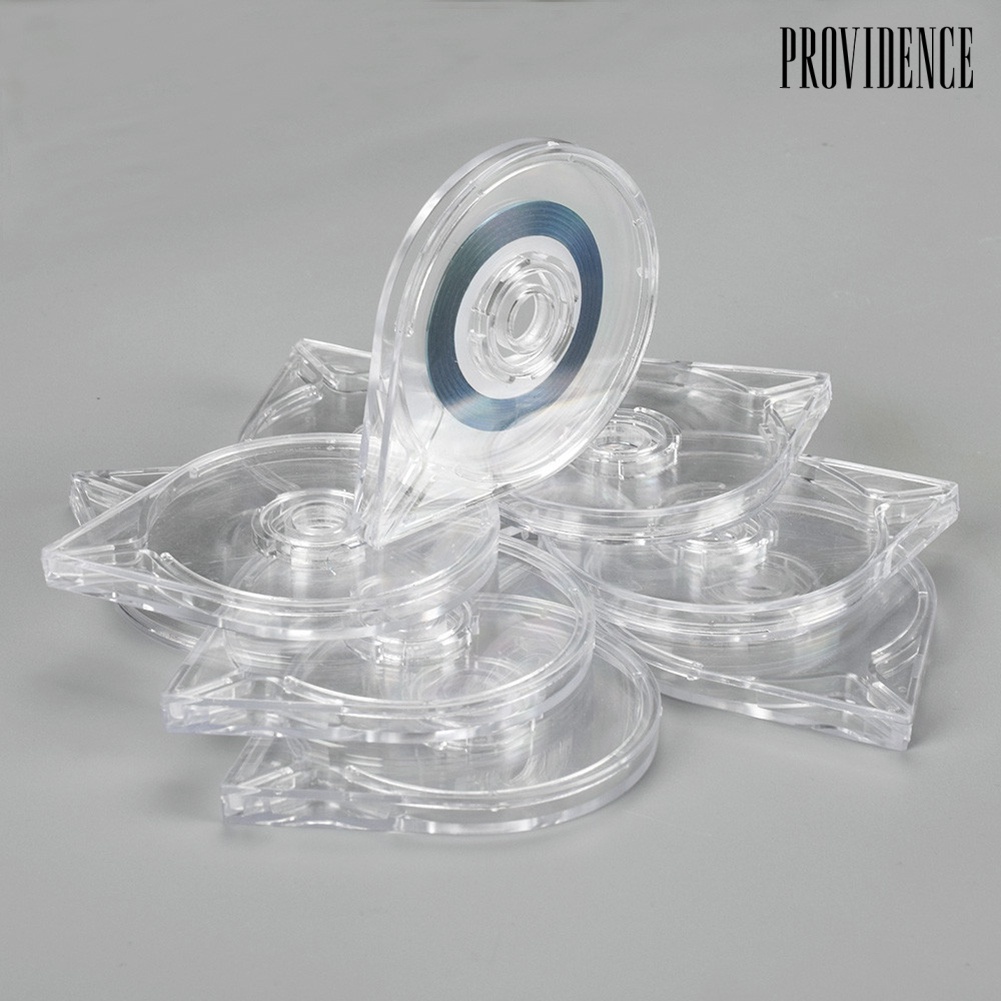 Providence 10Pcs Transparent Nail Art Striping Tape Line Cases Sticker Roller Box Holder