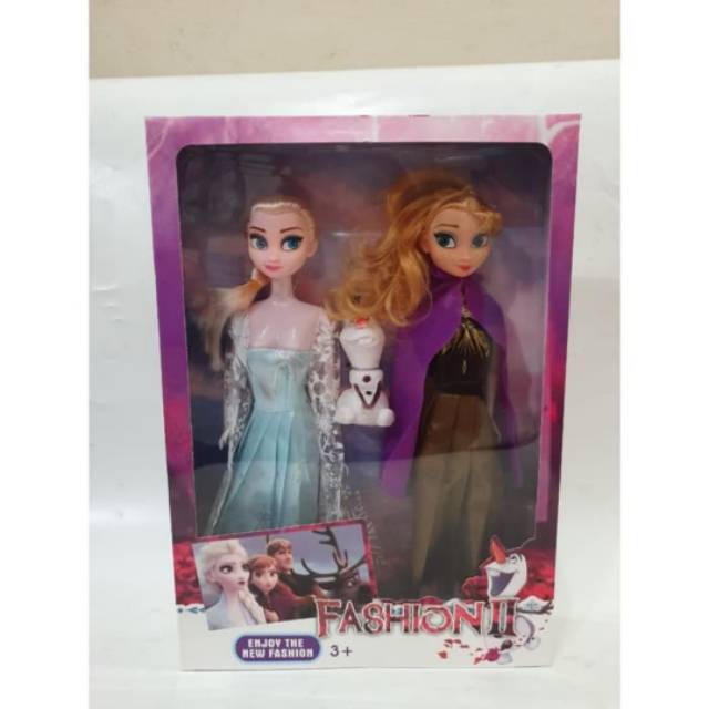 Boneka Frozen Elsa dan Anna dan olaf