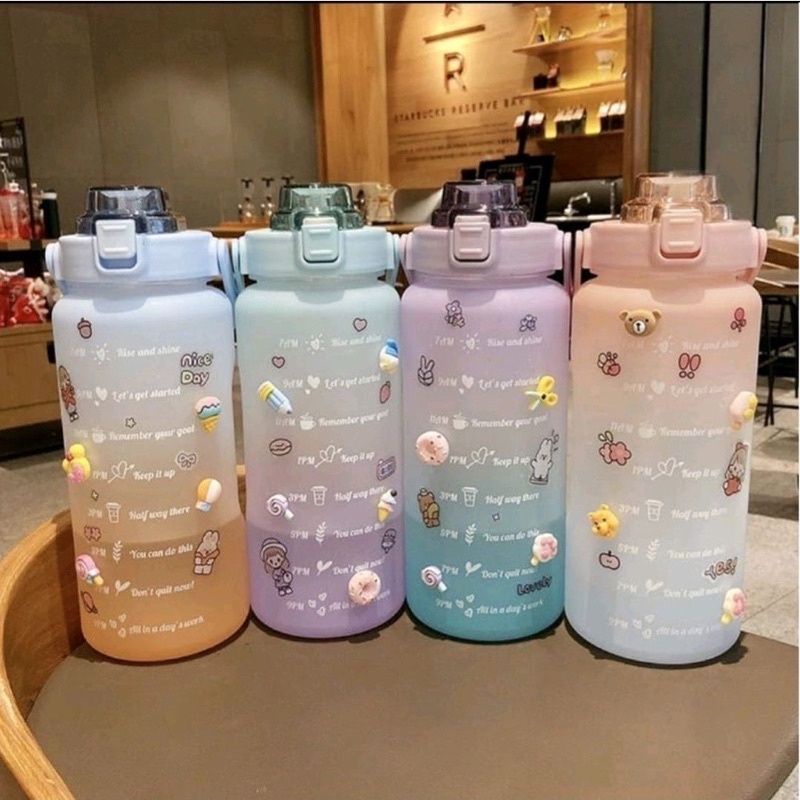 Botol air minum 2 lt korea viral 2000ml