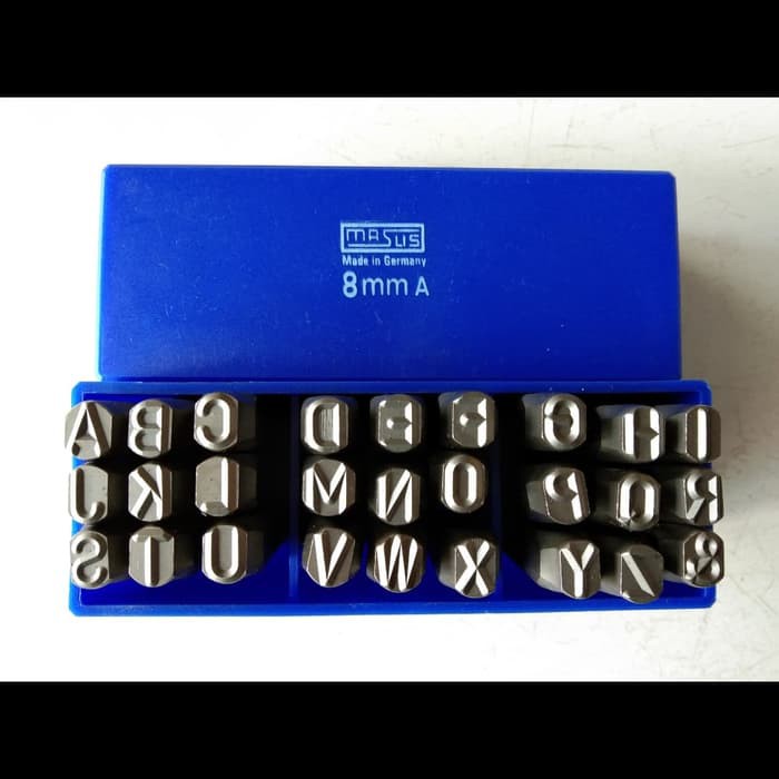 

Promo KETOK HURUF ukuran 8mm / (A-Z) LETTER STAMP PUNCH 8 mm MERK MASUS