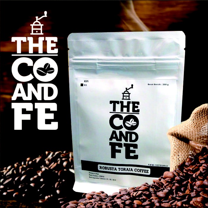 

THE CO&FE BIJI KOPI ROBUSTA TORAJA 200g ROASTING COFFEE ASLI