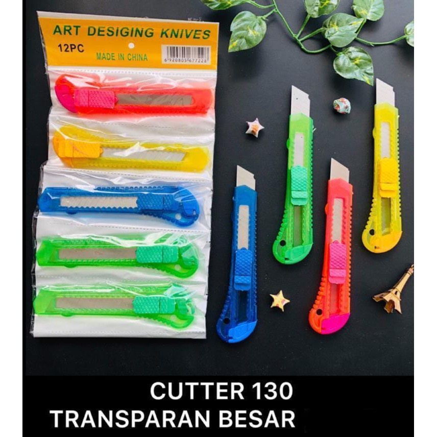 

LJK SHOP - Cutter Besar Transparan / PISAU SERBAGUNA TRANSPARAN
