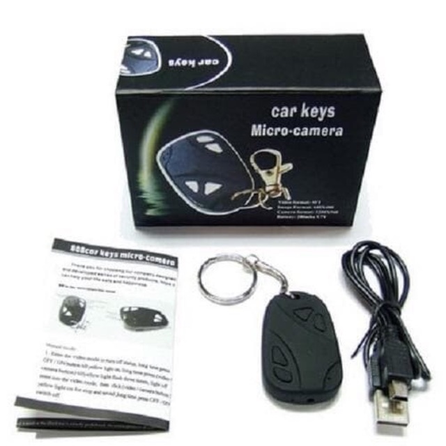 Spy cam mini gantungan kunci kamera car key 808