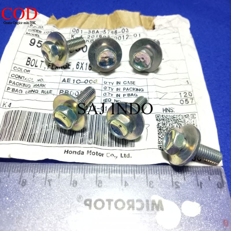 BAUT 10 M6X25 RING  PATEN ORIGINAL