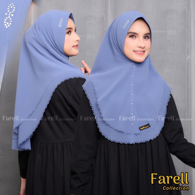 KHIMAR SABRINA PAYET LASER/ HIJAB ORI FARELL COLLECTION02/ HIJAB INSTANT/ HIJAB SERUTY BEBY DOLL/