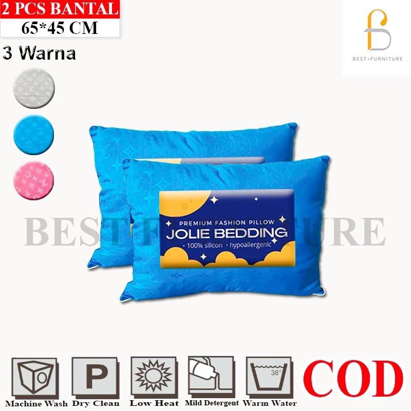 Best Furniture bantal JOLIE Hotel Silicon Anti Alergi isi 2pcs uk 65X45 cm