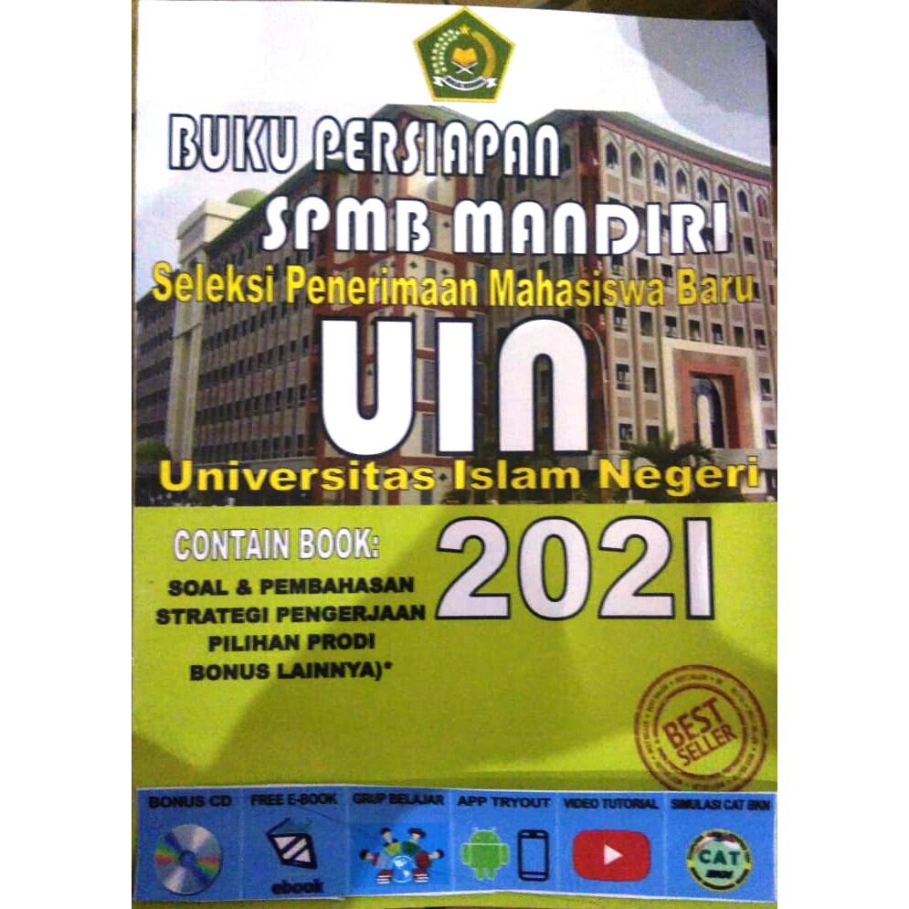 BUKU PERSIAPAN DAN PANDUAN SPMB MANDIRI UIN IAIN STAIN 2021 PLUS CD