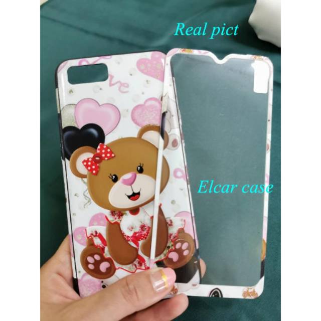 Soft jelly case 360 bonus tempered glass oppo a1k oppo a 1 k silikon gambar oppo a1k