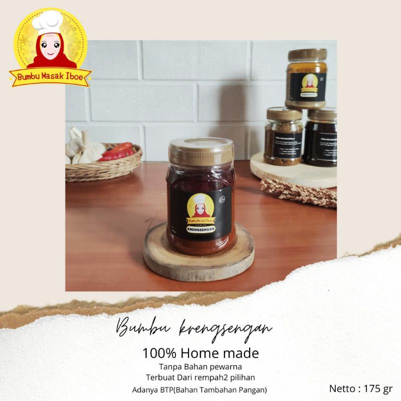 

Bumbu Dapur instan premium, bumbu instan,bumbu masak BUMBU KRENGSENGAN 175GR