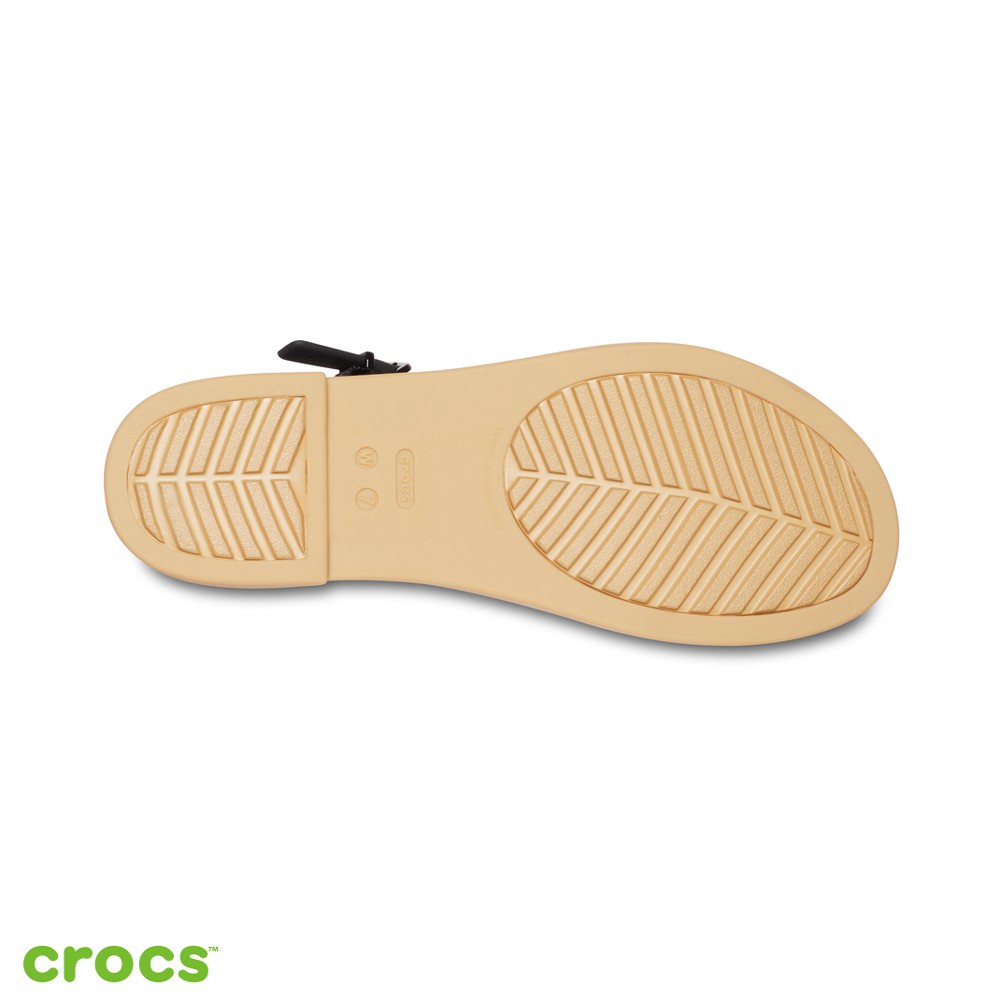 Crocs Wanita  Tulum Tali / Flat Sandal Wanita / Fashion Korea / Fashion Wanita - Black -206107-00W