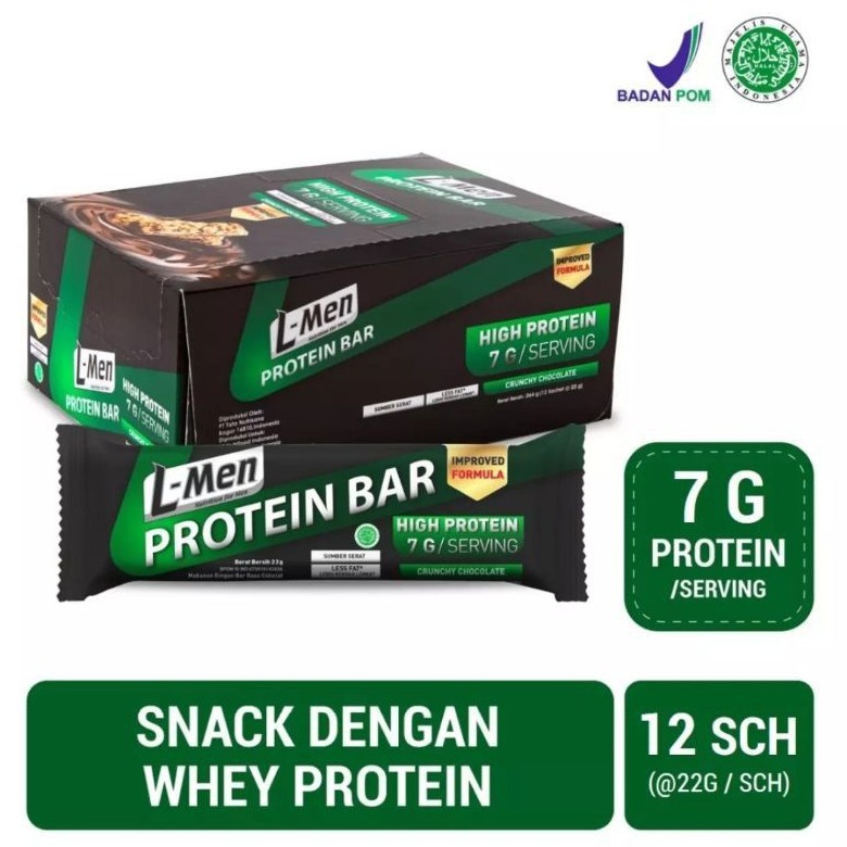 

NEW L-Men Bar Crunchy Chocolate 12 Sch (7g protein / serving)