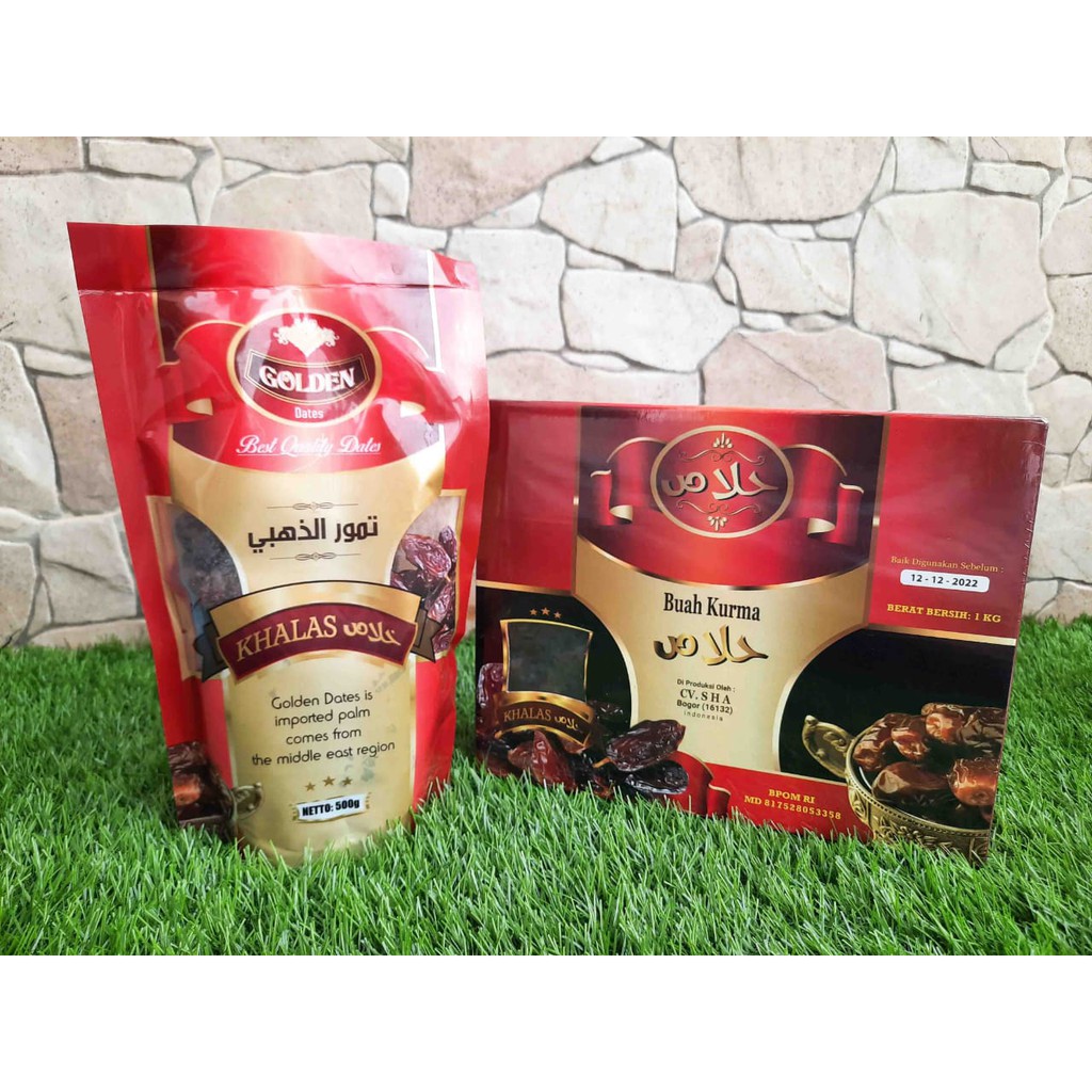 

KURMA GOLDEN DATE KHALAS 500gr / 1 Kg