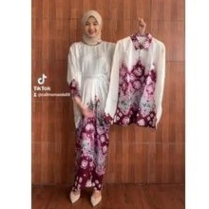 couple kaftan jumputan Palembang